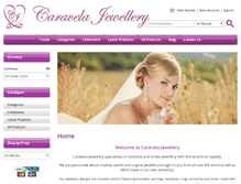 Tablet Screenshot of caravelajewellery.com